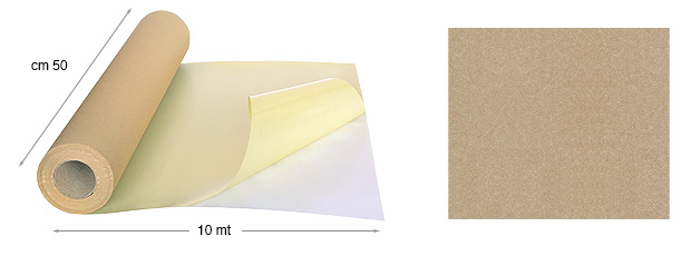 Velvet paper, self-adhesive - mt 10x50 cm rolls, 29 Havana