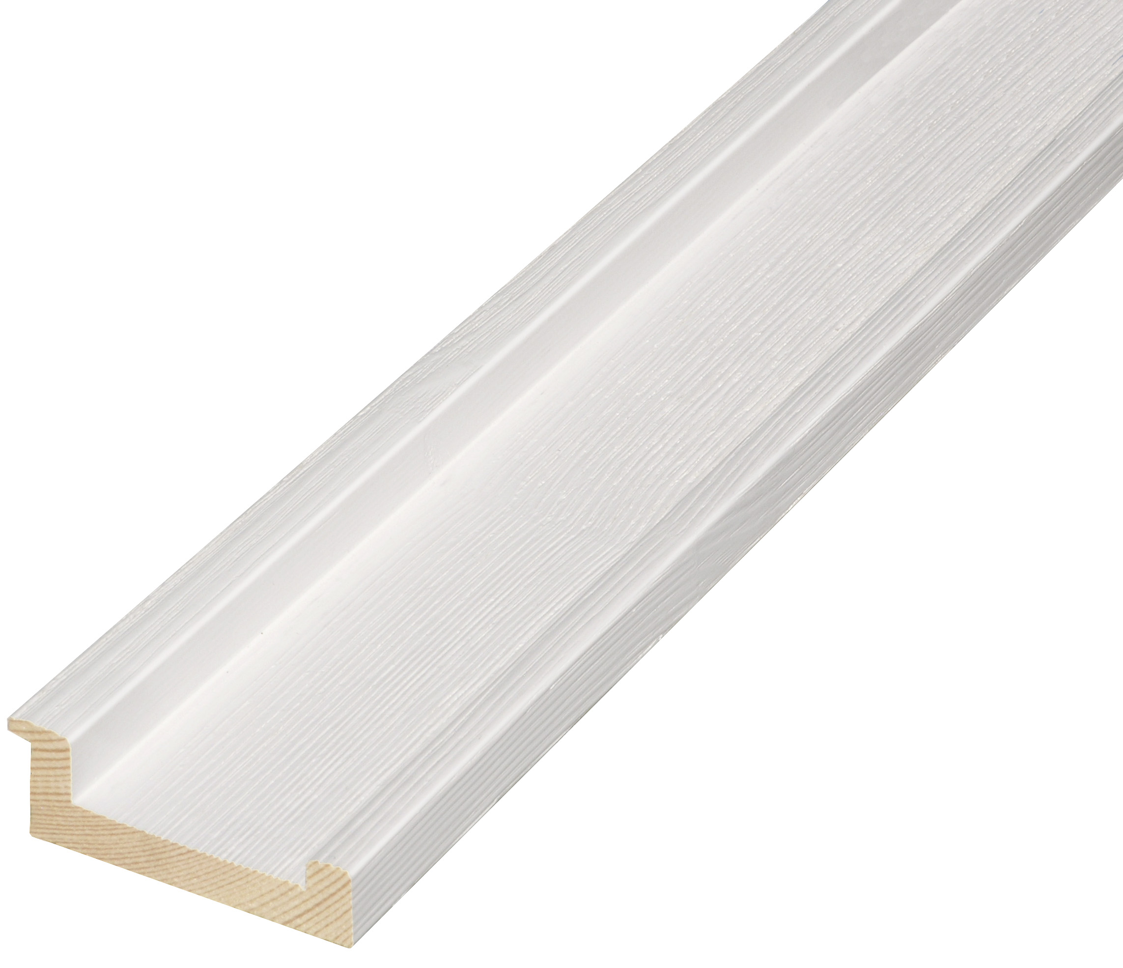 Moulding finger-jointed pine width 68mm Height 20, white finish - 571BIANCO
