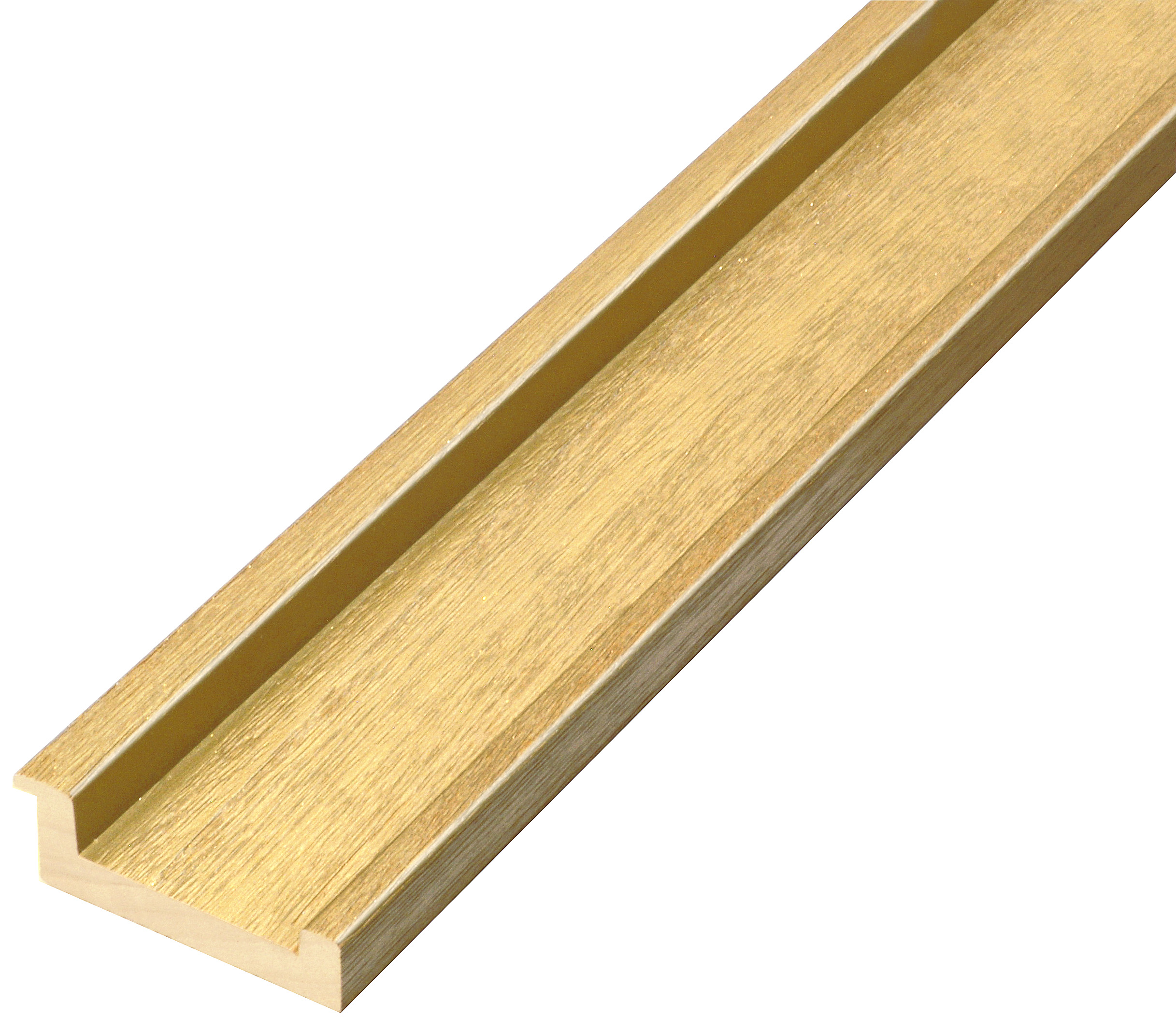 Moulding finger-jointed pine width 68mm Height 20, gold finish - 571ORO