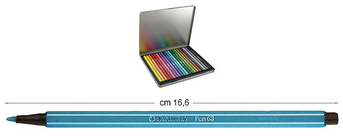 Stabilo Pen 68 markers, Light Blue