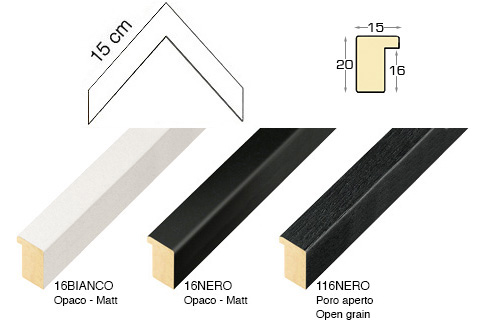 Complete set of corner samples of moulding 16-116 (3 pieces)