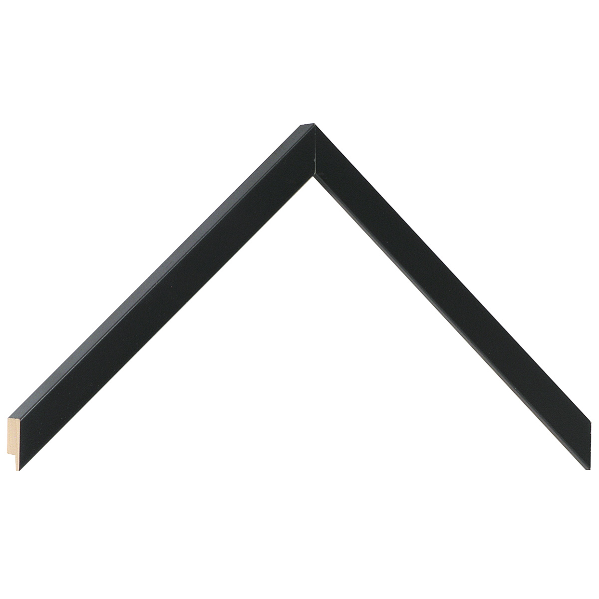 Moulding ayous - height 20mm - widht 12mm - Black - Sample