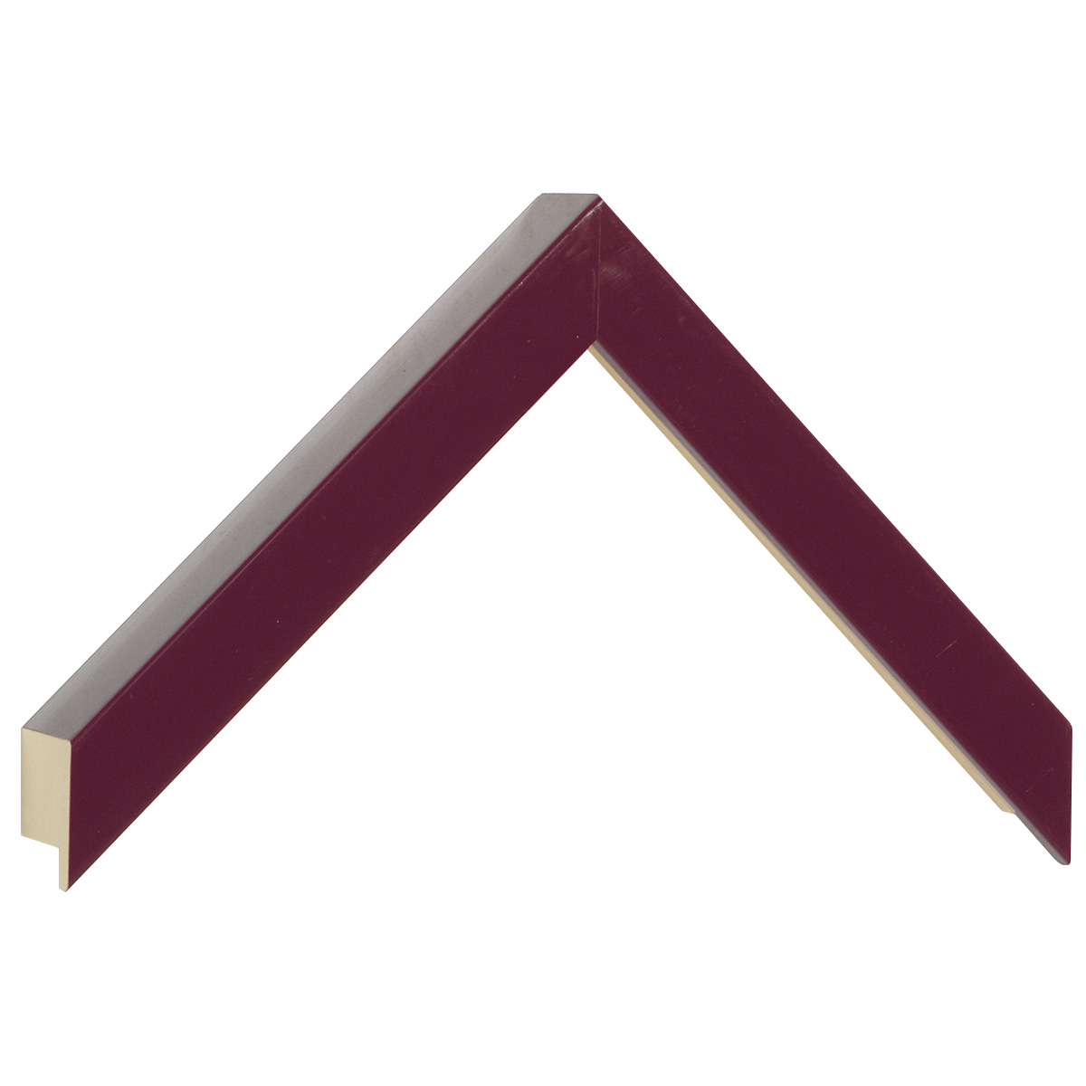 Moulding ayous, width 20mm height 32 - Glossy Burgundy - Sample