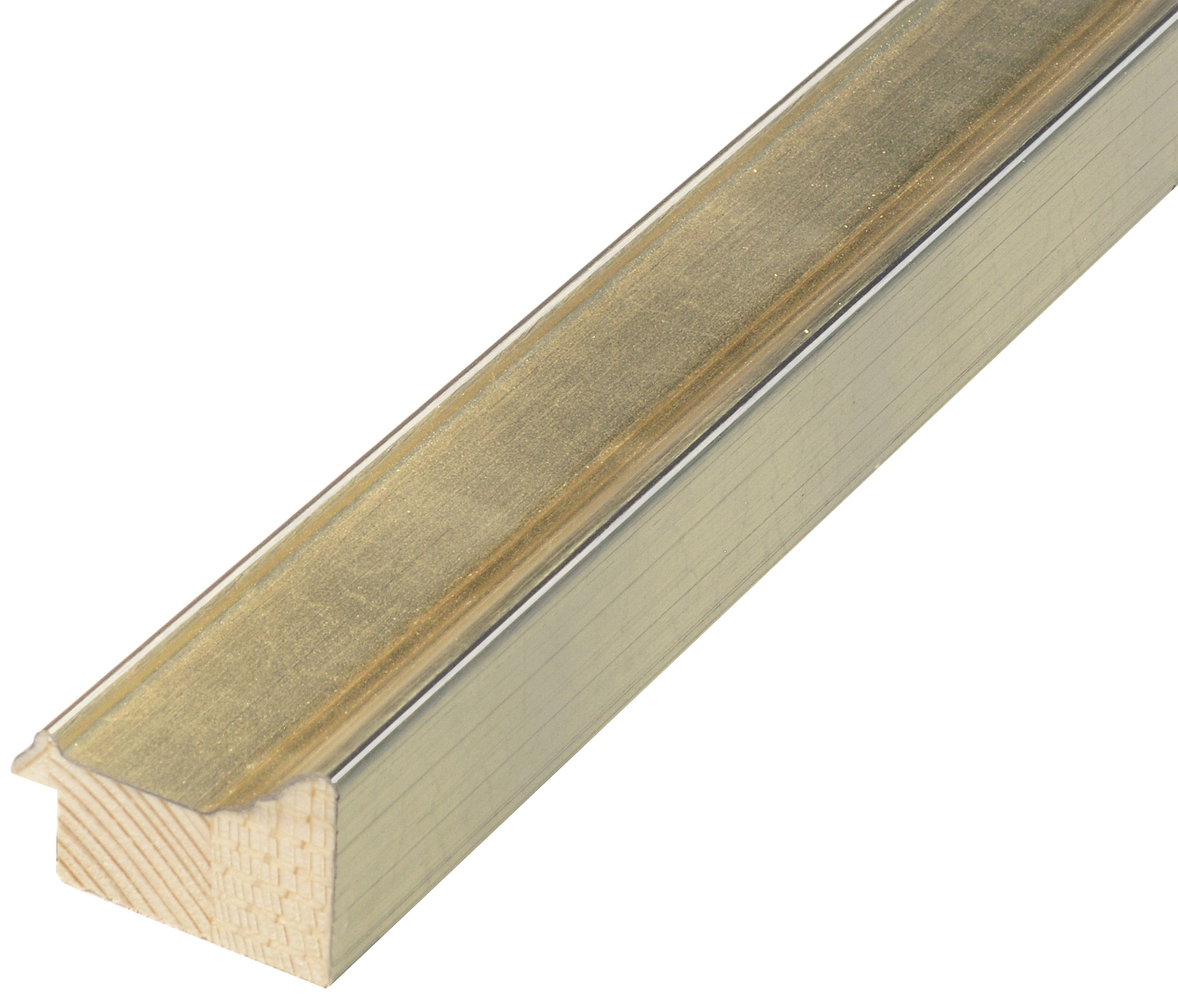 Moulding finger-jointed pine - width 42mm height 29 - platinum